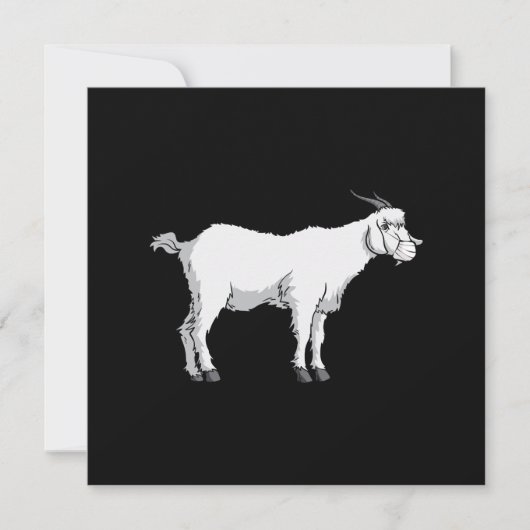 Ziegenfleisch Einladung (Vorderseite)