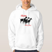 Ziegenfleisch-Shirt Hoodie (Vorderseite)