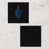 Ziegenfleisch von Mendes Satan Dark Goth Quadratische Visitenkarte (Vorne/Hinten)