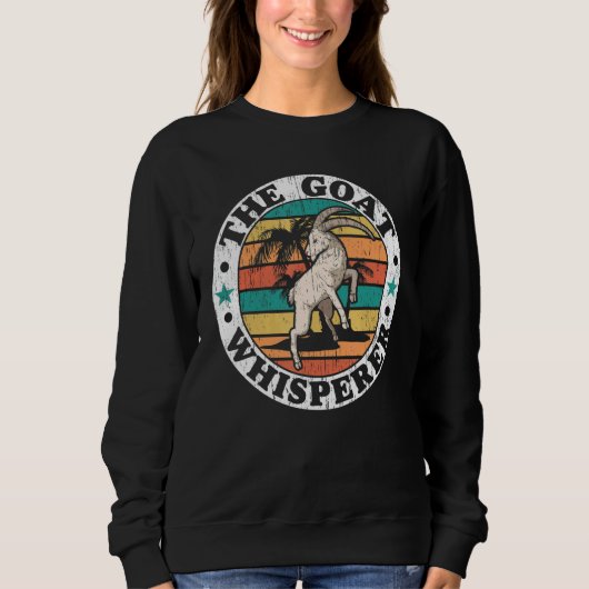 Ziegenflüster-Bauer-Ziege Lady Rancher Sweatshirt (Vorderseite)