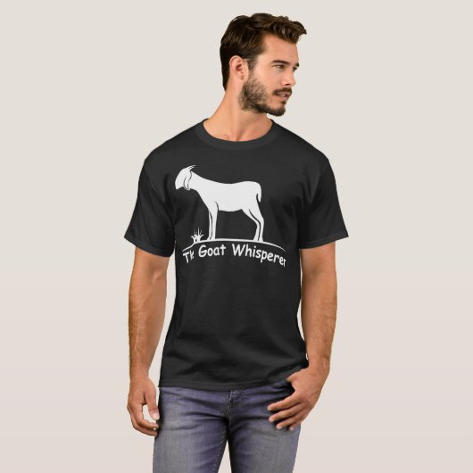 Ziegenflüster für Ziegenliebhaber Männer T-Shirt (Vorne ganz)