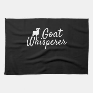 Ziegenflüster Niedliche Ziege Überlandbetrieb Geschirrtuch
