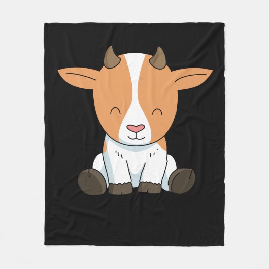 Ziegengeschenk Kinder Niedliche Ziege Geschenke Fr Fleecedecke (Vorderseite)