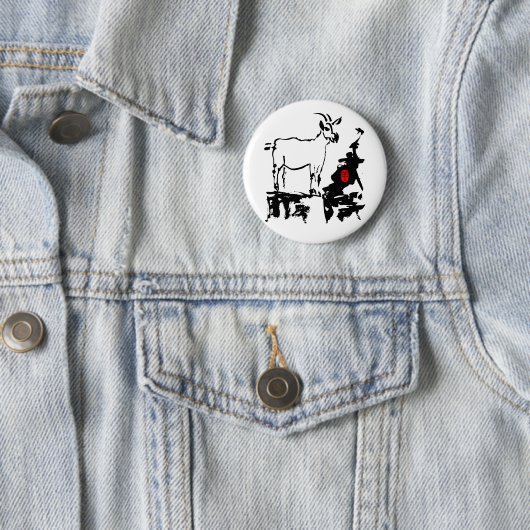 Ziegengestein Vietnamesisches Chinesisches Jahr Zo Button (Beispiel)