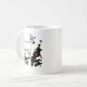 Ziegengestein Vietnamesisches Chinesisches Jahr Zo Kaffeetasse (Vorderseite Links)