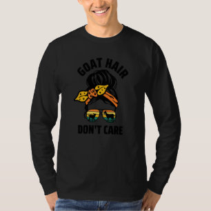 Ziegenhaar Egal Bauernhof Tier Unordentlicher Knot T-Shirt