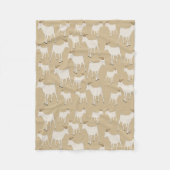 Ziegenhaltung Muster Fleecedecke (Vorderseite)