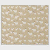 Ziegenhaltung Muster Geschenkpapier (Flach)