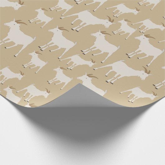 Ziegenhaltung Muster Geschenkpapier (Ecke)