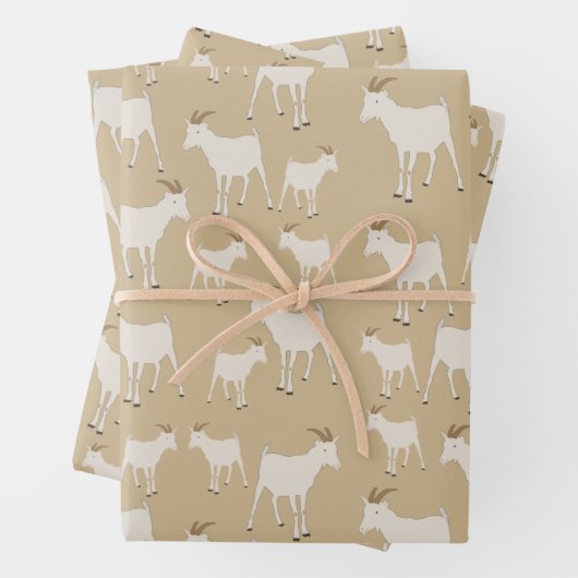 Ziegenhaltung Muster Geschenkpapier Set (Beispiel)