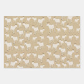 Ziegenhaltung Muster Geschenkpapier Set (Vorderseite)