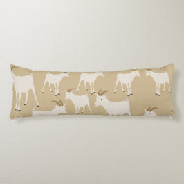 Ziegenhaltung Muster Seitenschläferkissen