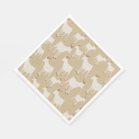 Ziegenhaltung Muster Serviette (Ecke)