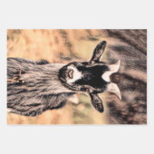 Ziegenhaltung Vintager Landbetrieb Geschenkpapier Set (Vorderseite)