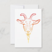 Ziegenillustration Einladung (Vorderseite)