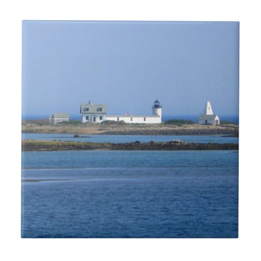 Ziegeninsel Leuchtturm Fliese (Vorderseite)