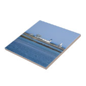 Ziegeninsel Leuchtturm Fliese (Seite)