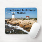 Ziegeninsel Leuchtturm, Maine Mousepad (Mit Mouse)