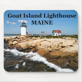 Ziegeninsel Leuchtturm, Maine Mousepad