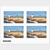 Ziegeninsel Leuchtturm, Maine Stickers (Blatt)
