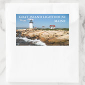 Ziegeninsel Leuchtturm, Maine Stickers (Tasche)