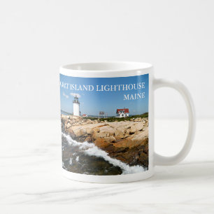 Ziegeninsel Leuchtturm, Maine Tasse