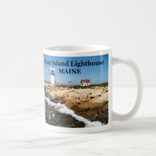 Ziegeninsel Leuchtturm, Maine Tasse