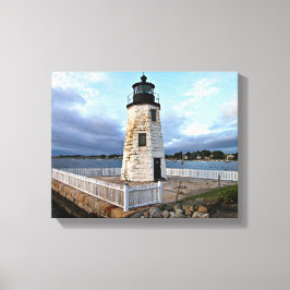 Ziegeninsel Leuchtturm, Rhode Island Canvas Printw Leinwanddruck
