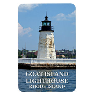Ziegeninsel Leuchtturm, Rhode Island Flexi Magnet