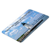 Ziegeninsel Leuchtturm, Rhode Island Flexi Magnet (Linke Seite)