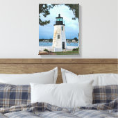 Ziegeninsel Leuchtturm, Rhode Island Leinwanddruck (Insitu (Schlafzimmer))
