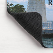 Ziegeninsel Leuchtturm, Rhode Island Mousepad (Ecke)