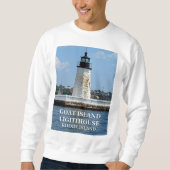 Ziegeninsel Leuchtturm, Rhode Island Sweatshirt (Vorderseite)