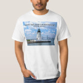 Ziegeninsel Leuchtturm, Rhode Island T - Shirt (Vorderseite)