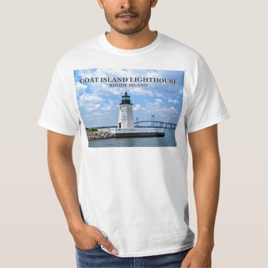 Ziegeninsel Leuchtturm, Rhode Island T - Shirt (Vorderseite)