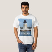 Ziegeninsel Leuchtturm, Rhode Island T - Shirt (Vorne ganz)