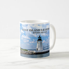 Ziegeninsel Leuchtturm, Rhode Island Tasse