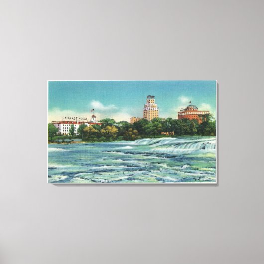 Ziegeninselansicht Amerikanische Rapids Leinwanddruck (Vorderseite)