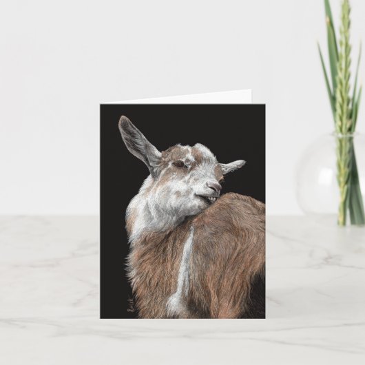 Ziegenkarte - "Itchy Kid" Karte (Vorderseite)