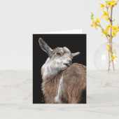 Ziegenkarte - "Itchy Kid" Karte (Gelbe Blume)