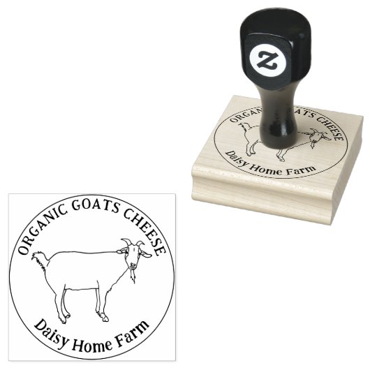 Ziegenkäse Gummistempel (Stempel)