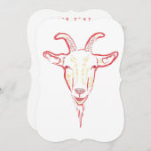 Ziegenkatze Einladung (Vorne/Hinten)