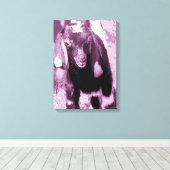 Ziegenkid in Lila Schatten Leinwanddruck (Insitu (Holzboden))