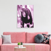 Ziegenkid in Lila Schatten Leinwanddruck (Insitu (Wohnzimmer))