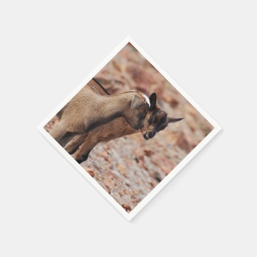 Ziegenkinder Serviette (Ecke)