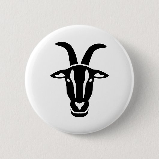 Ziegenkopf Button (Vorderseite)