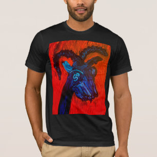 Ziegenkopf Dunkler T - Shirt
