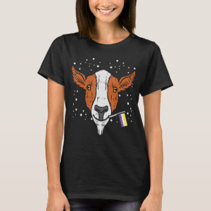 Ziegenkopf Nichtbinäre Flag Enby Nb Pride Lgbtq Me T-Shirt