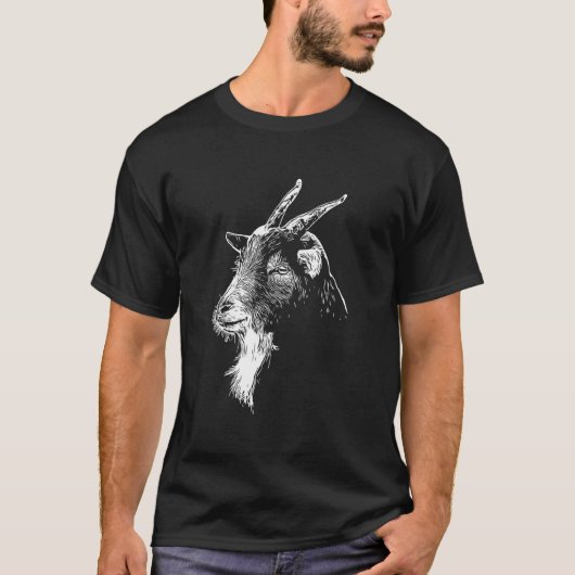 Ziegenkopf T-Shirt (Vorderseite)