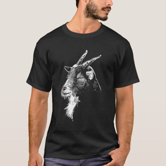 Ziegenkopf T-Shirt (Vorderseite)